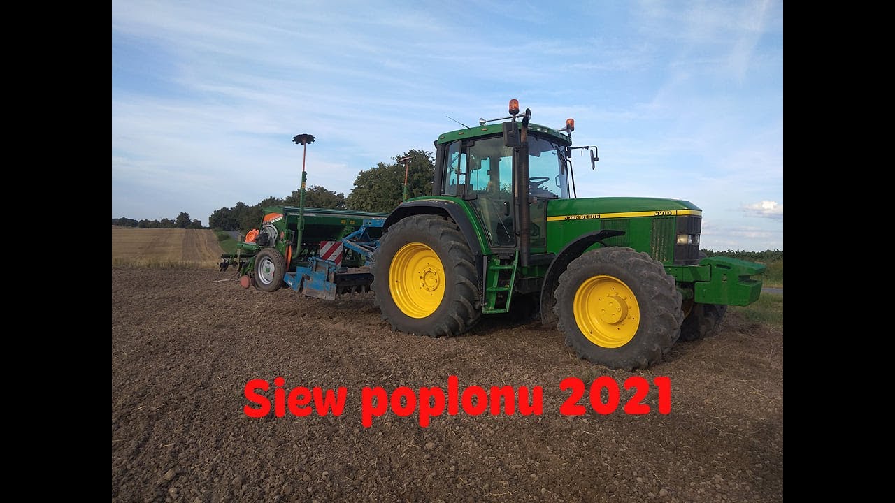 Siew poplonu pod buraki cukrowe/John Deere 6910/Amazone D9 3000 Super/Rabe-Werk/Będzie ciekawie