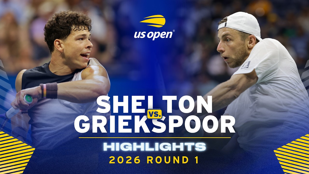 Ben Shelton vs. Tallon Griekspoor Highlights | 2026 US Open Round 1