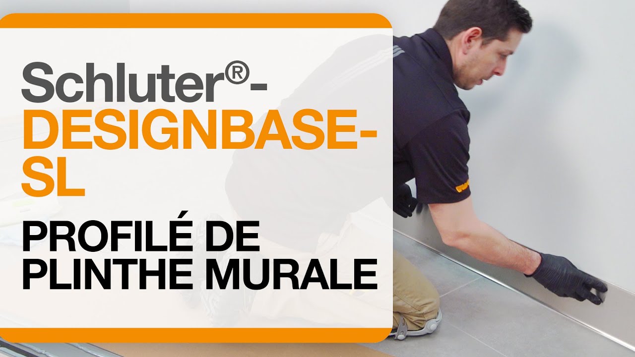 Comment installer le profilé de plinthe murale Schluter®-DESIGNBASE-SL