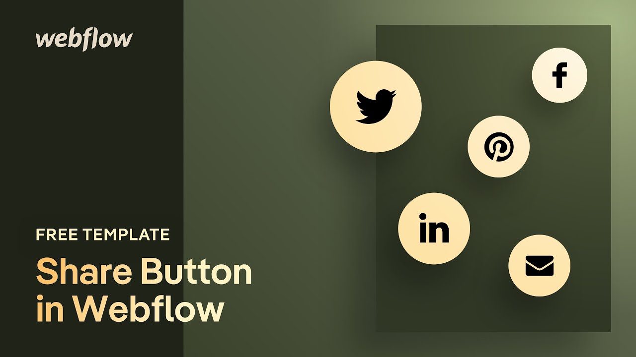 Teilen Button in Webflow anlegen und im Designer stylen
