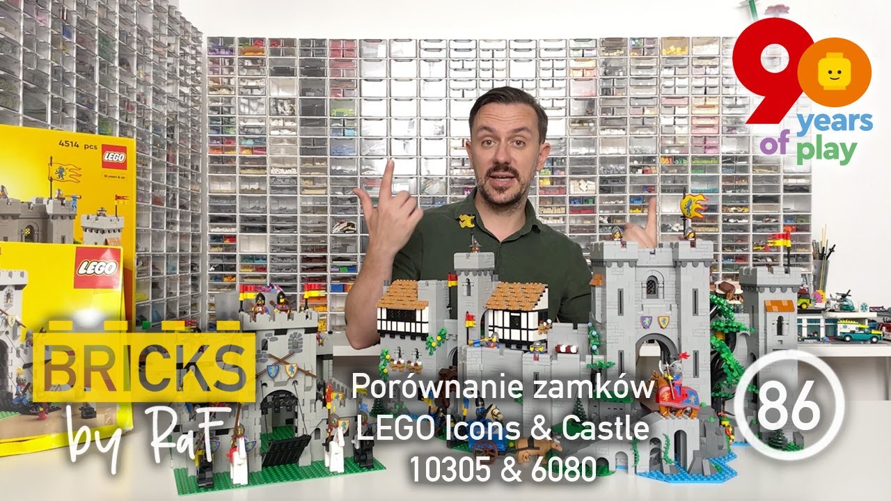 Por&oacute;wnanie zamk&oacute;w LEGO Icons 10305 & Castle 6080 - E86