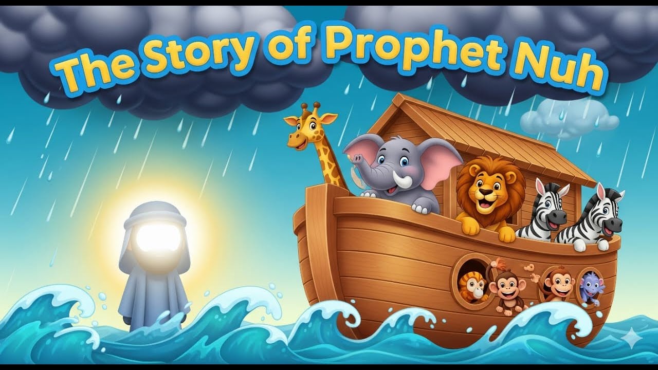 Story of Hazrat Nuh (AS) and the Ark | Islamic Story for Kids | Calm & Autism Friendly