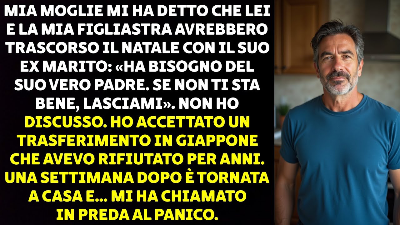 MIA MOGLIE MI HA DETTO CHE LEI E LA MIA FIGLIASTRA AVREBBERO TRASCORSO IL NATALE CON IL SUO EXMARITO