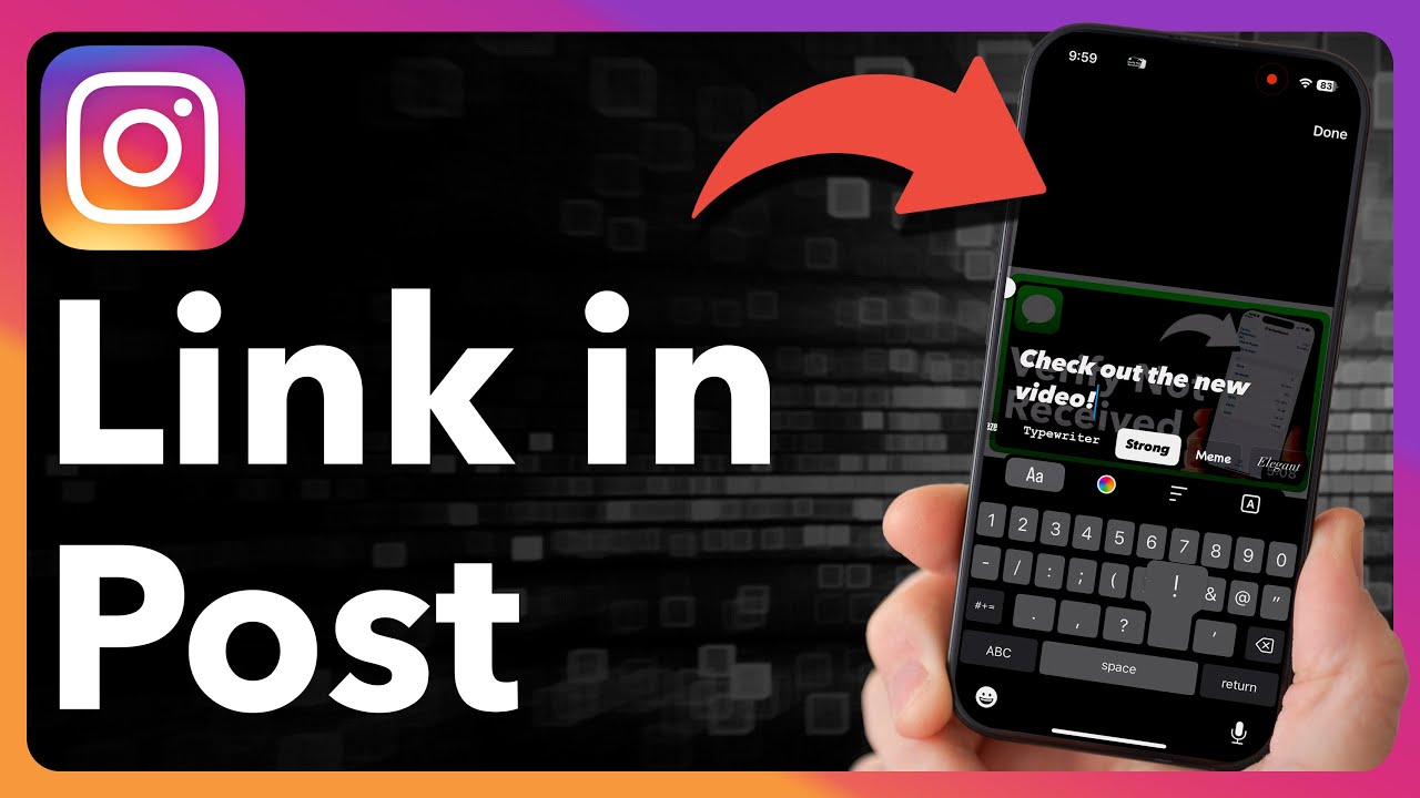 How To Share Link On Instagram Post
