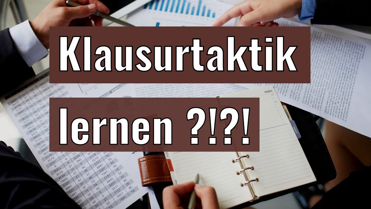 Klausurtaktik aneignen - Steuerberaterpr&uuml;fung