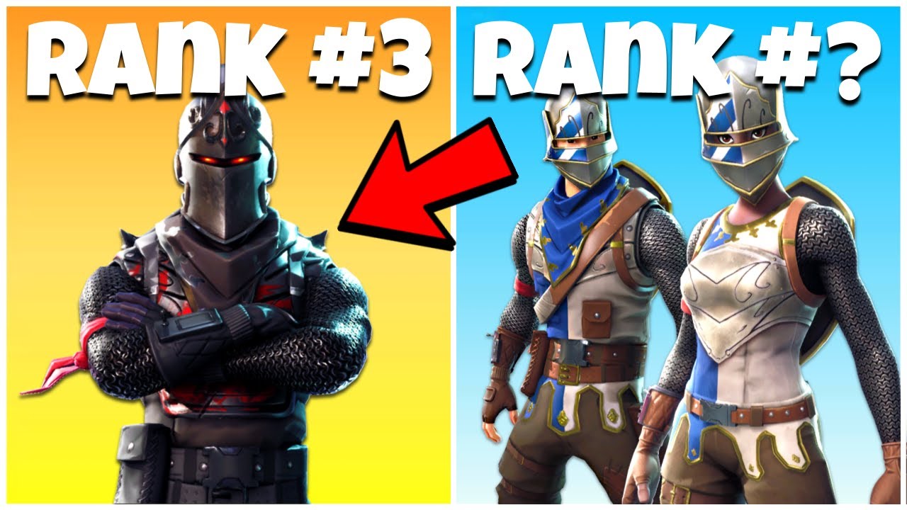 Ranking Every KNIGHT SKIN In Fortnite Battle Royale! (all knights ranked)