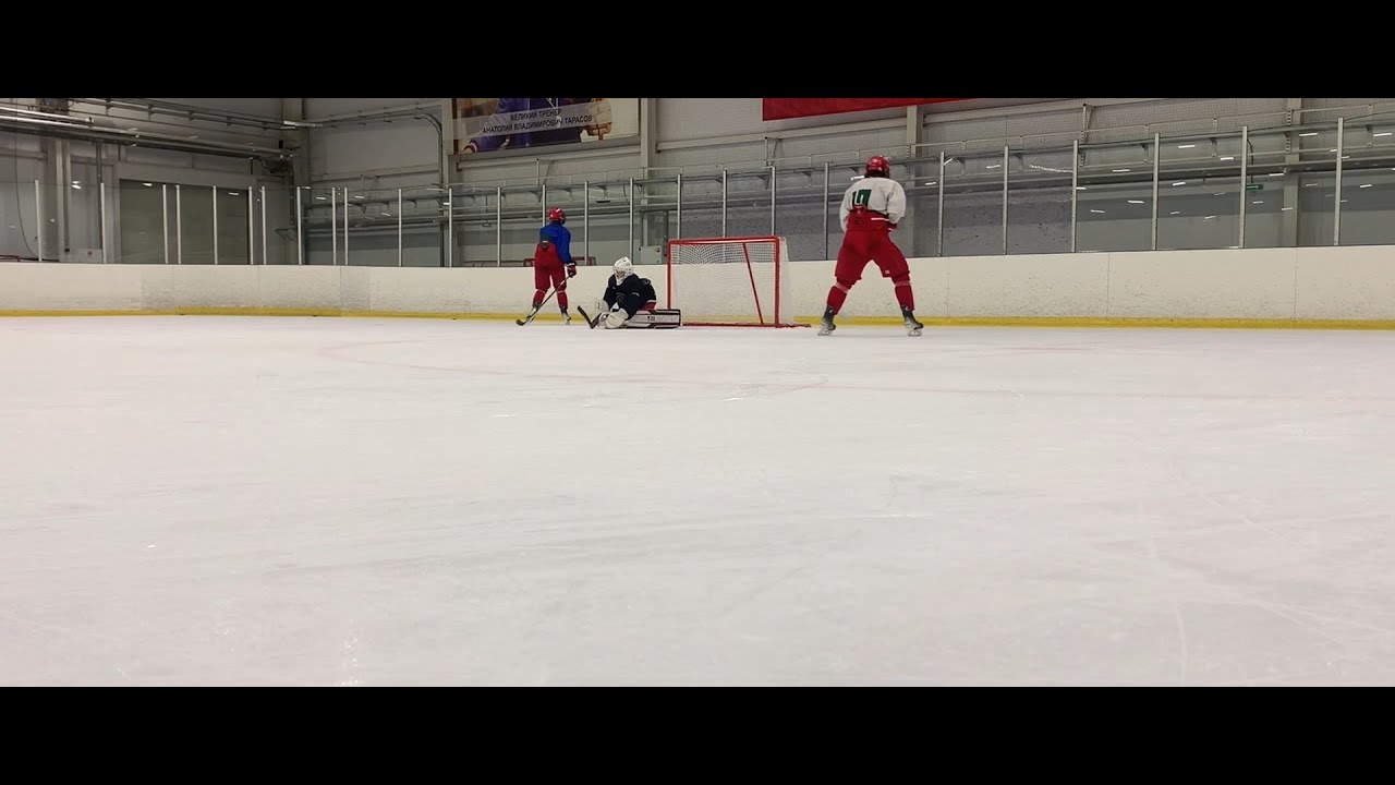 Сопровождение по шайбе / Hockey Goalie Training