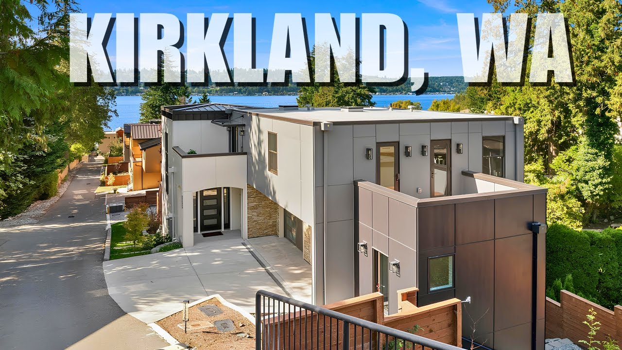 $2.5M Kirkland, WA Luxury New Construction Home With Stunning Lake Washington Views!