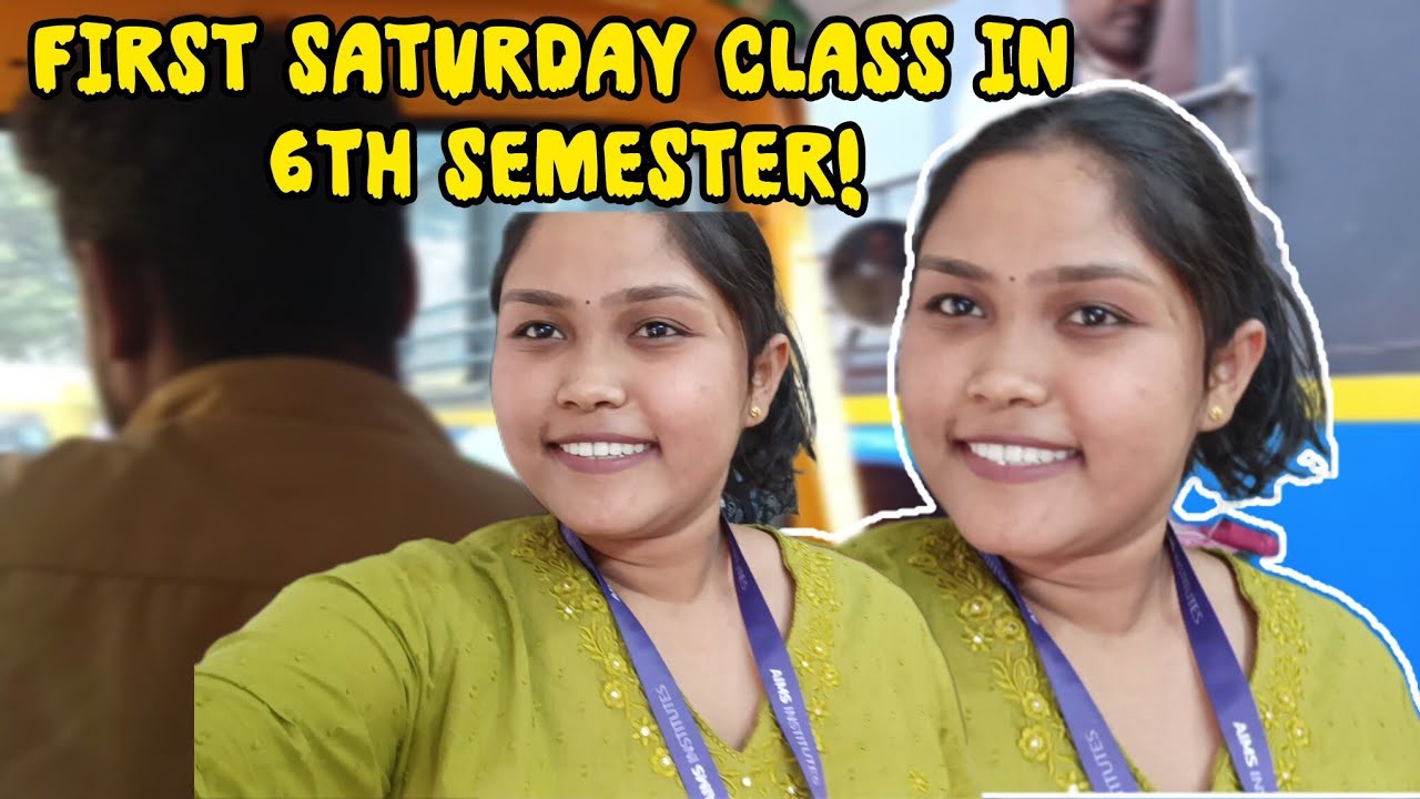 First Saturday Class in 6th Semester | Casual Day, College Classes & Hostel Evening Vlog. #collage 