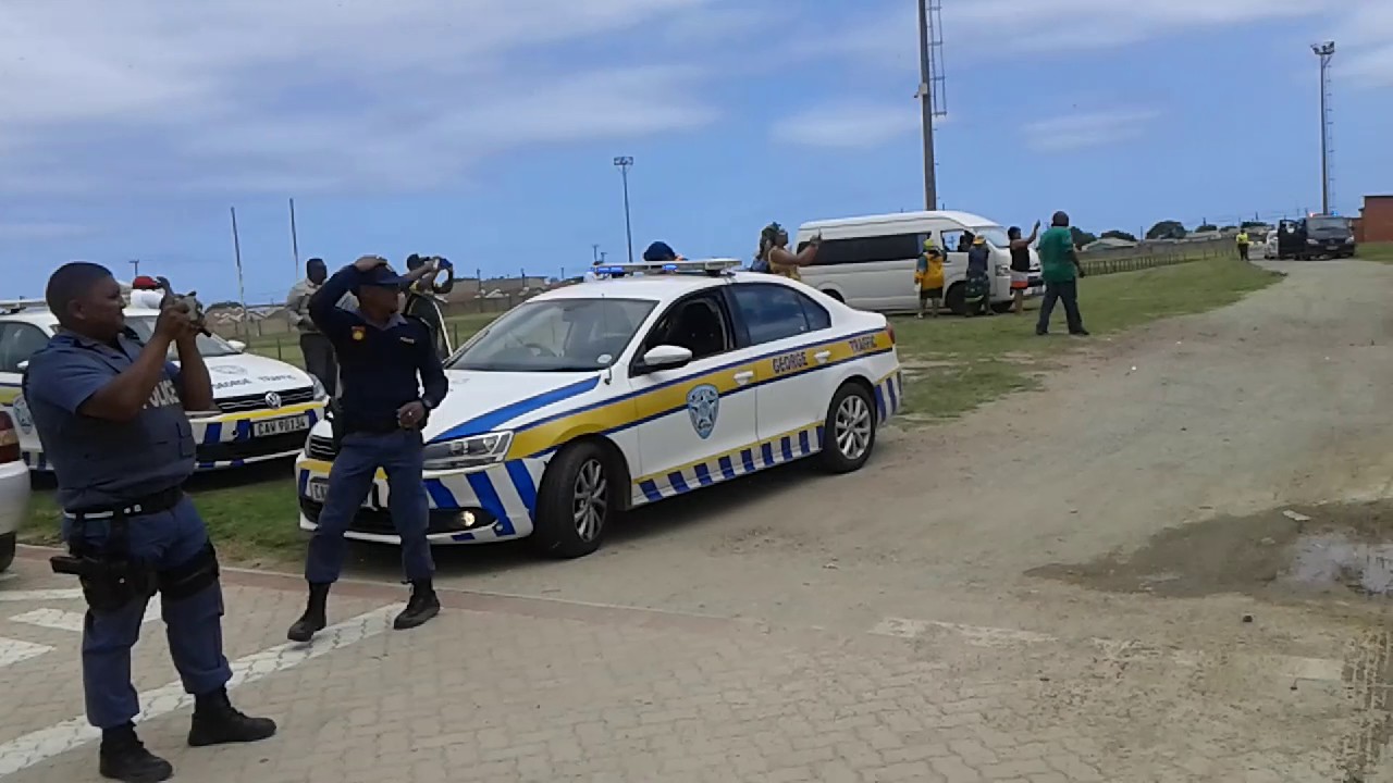 Cyril Ramaphosa lands in George