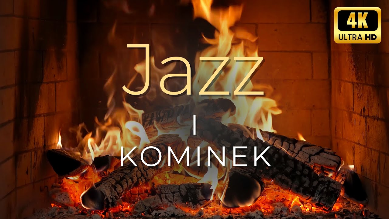 Kominek Jazz 4K 🔥 Fireplace Jazz 4K Kominek z Jazzem Kominek Świąteczny Kominek z muzyką Kominek 4K
