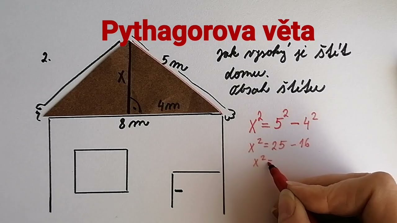 Pythagorova věta, rovnoramenný trojúhelník