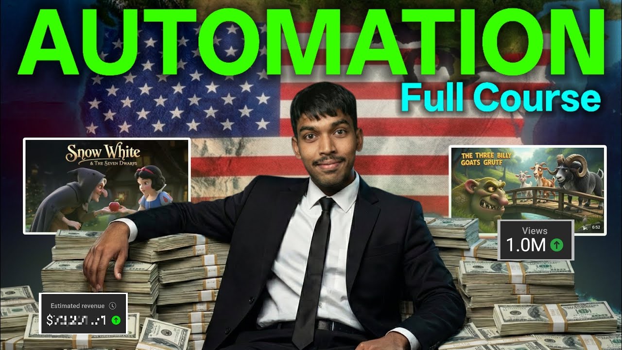 Make Money While You Sleep: USA Kids Channel Automation (Full Course)