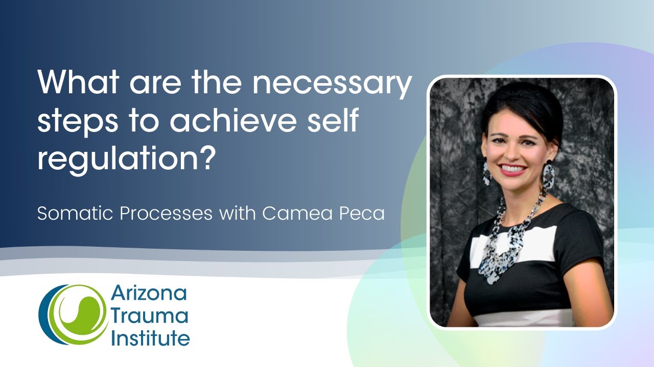 What are the necessary steps to achieve self regulation? - Somatic Processes with Camea Peca