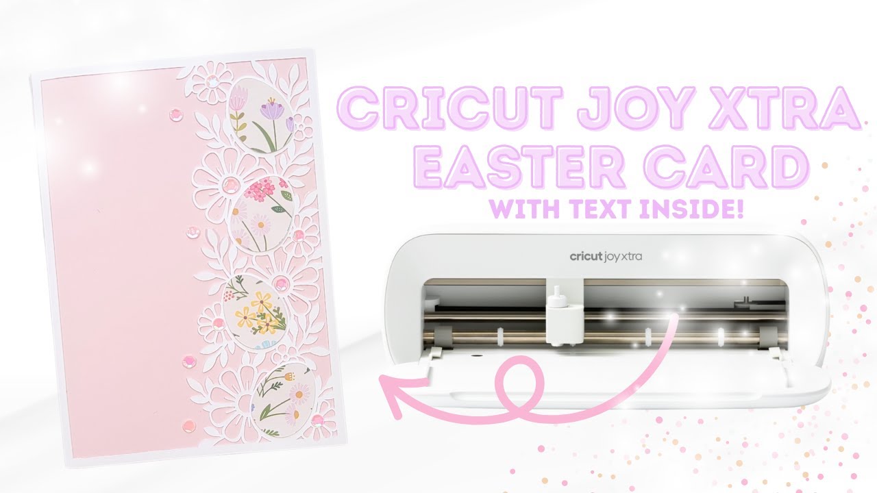 Cricut Joy Xtra Easter Card with Text Inside! No Card Mat Needed | DIY Cards