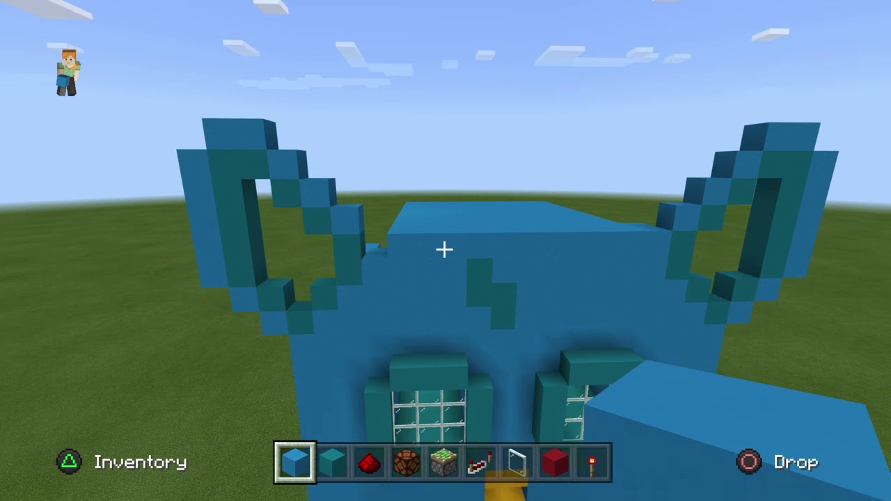 Me building a Furby in minecraft 4