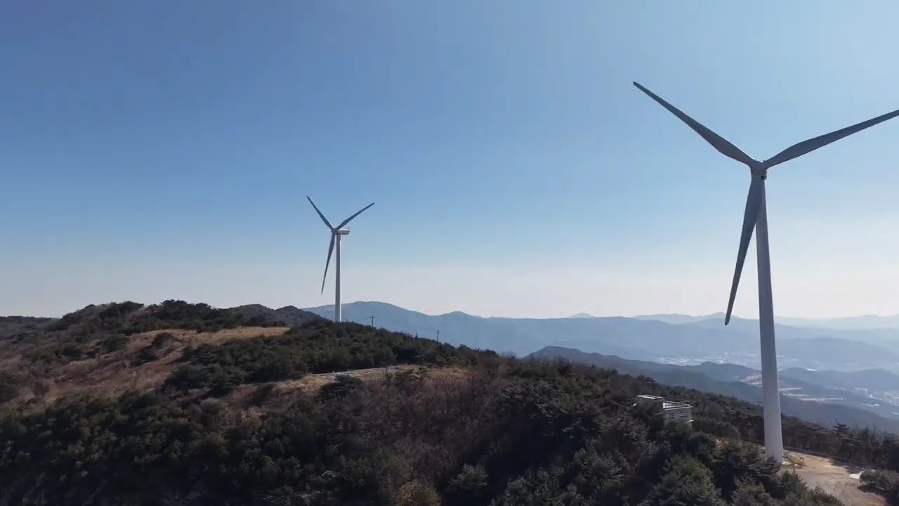 에덴밸리 스키장과 풍력 발전기 💕✨️Eden Valley/DJI AIR3S