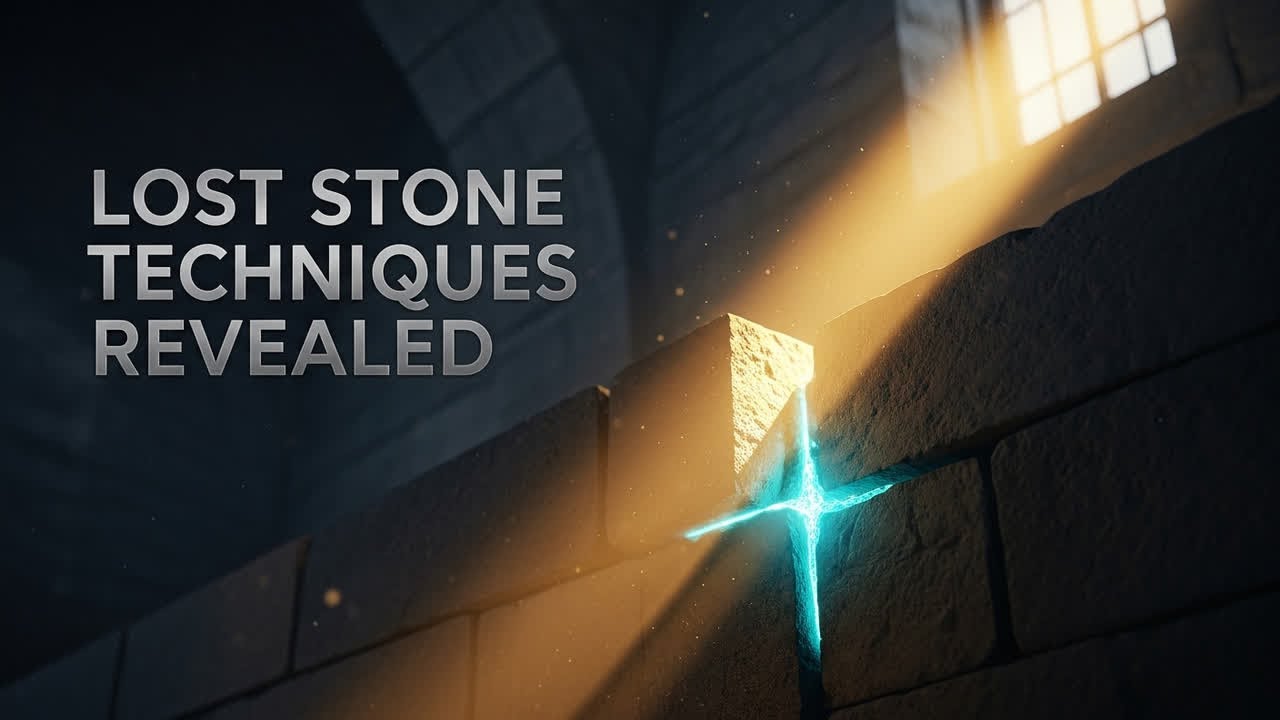 How Medieval Masons Cut Perfect Joints Without MODERN Tools