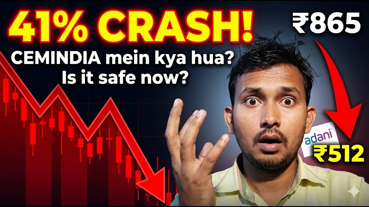 Cemindia Share Price Crash: Why Adani&rsquo;s New Multi-Bagger Stock Dropped 41%? 📉