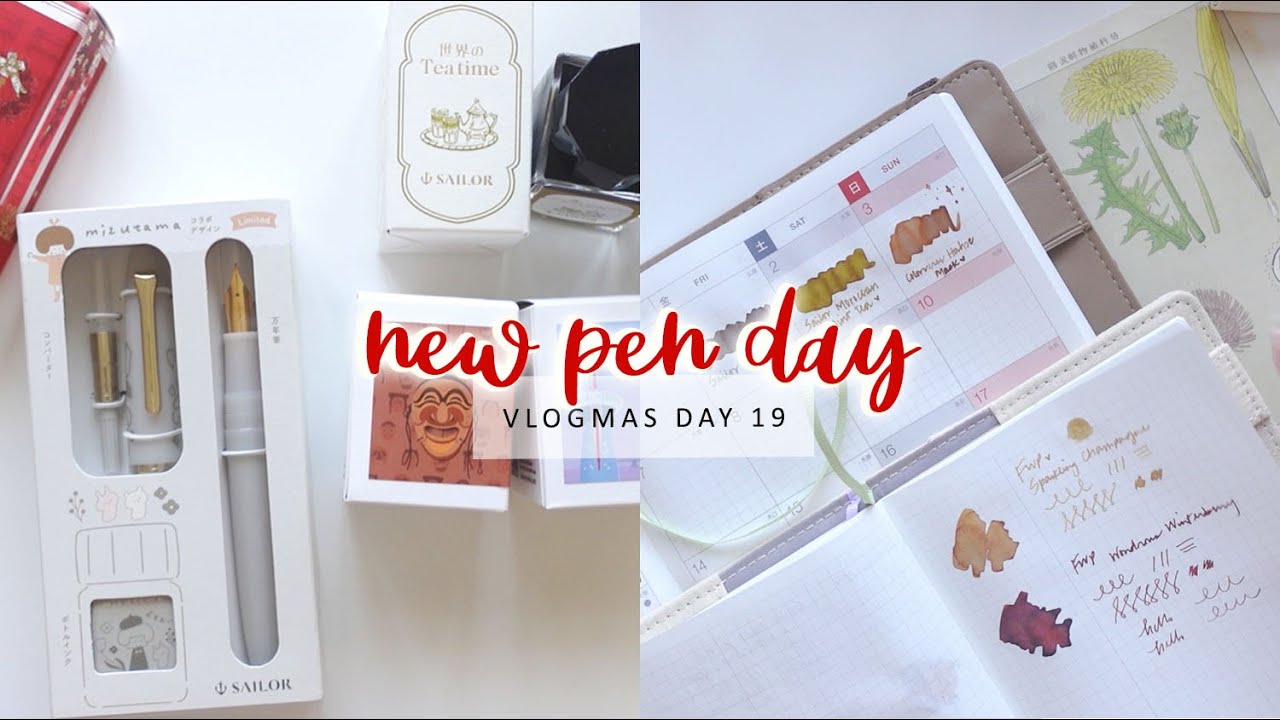 NEW SAILOR YOSOOI PEN & LOTS OF INK SWATCHING | VLOGMAS 2023 🎄 Charmaine Dulak