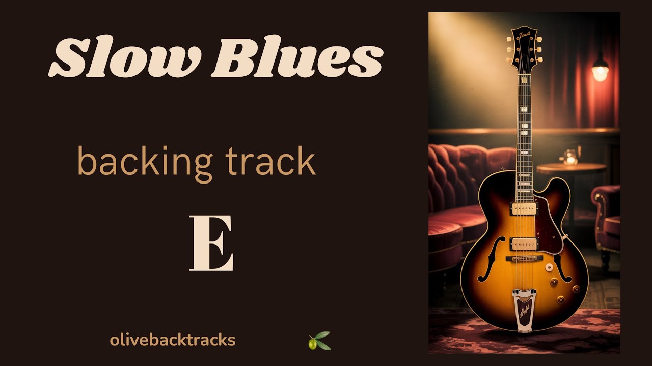🎵 Slow Blues Backing Track in E | Emotional & Classic Feel | 70 BPM 🎸🎶