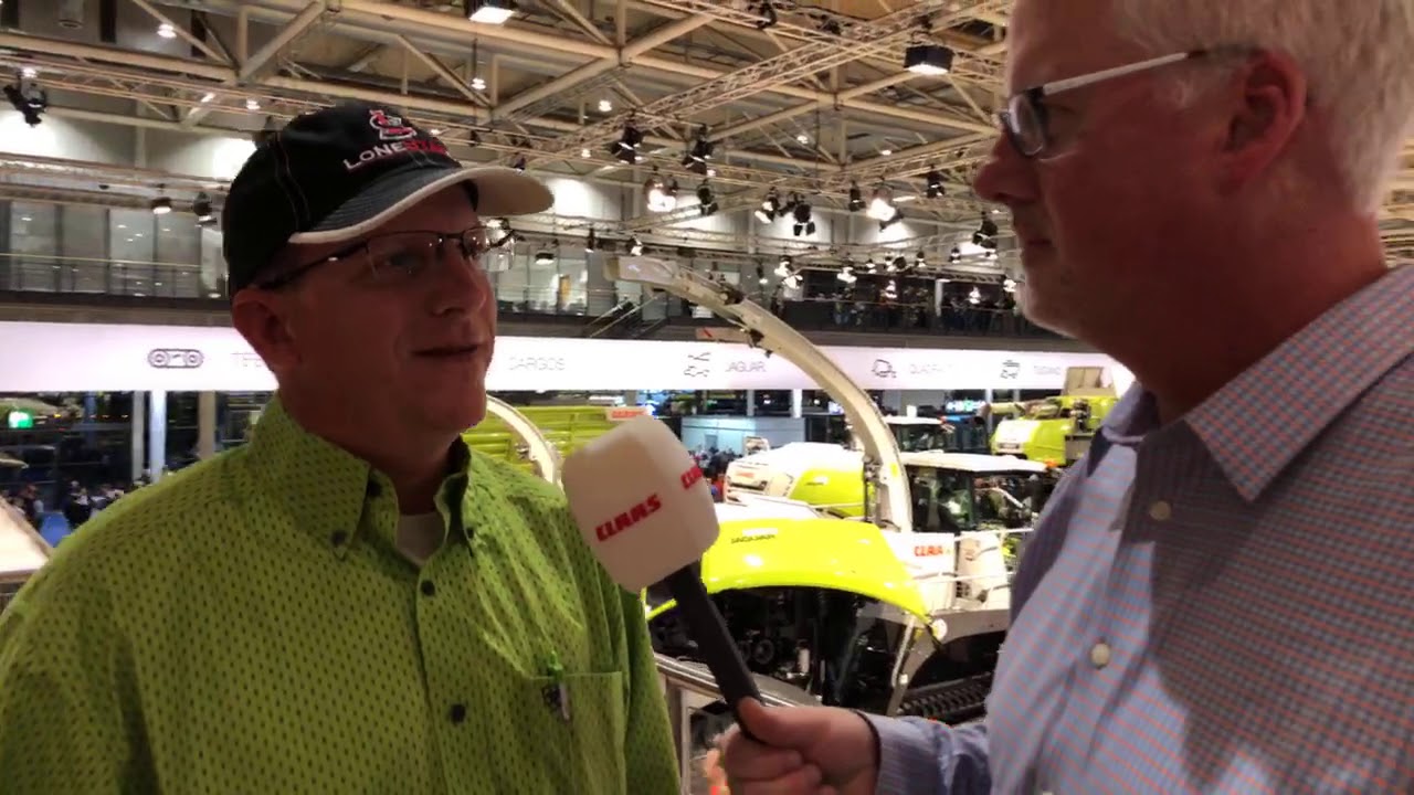 Mike Lessiter from Farm Equipment Magazine interviews Ry Rankin from Loanstar Ag at Agritechnica.