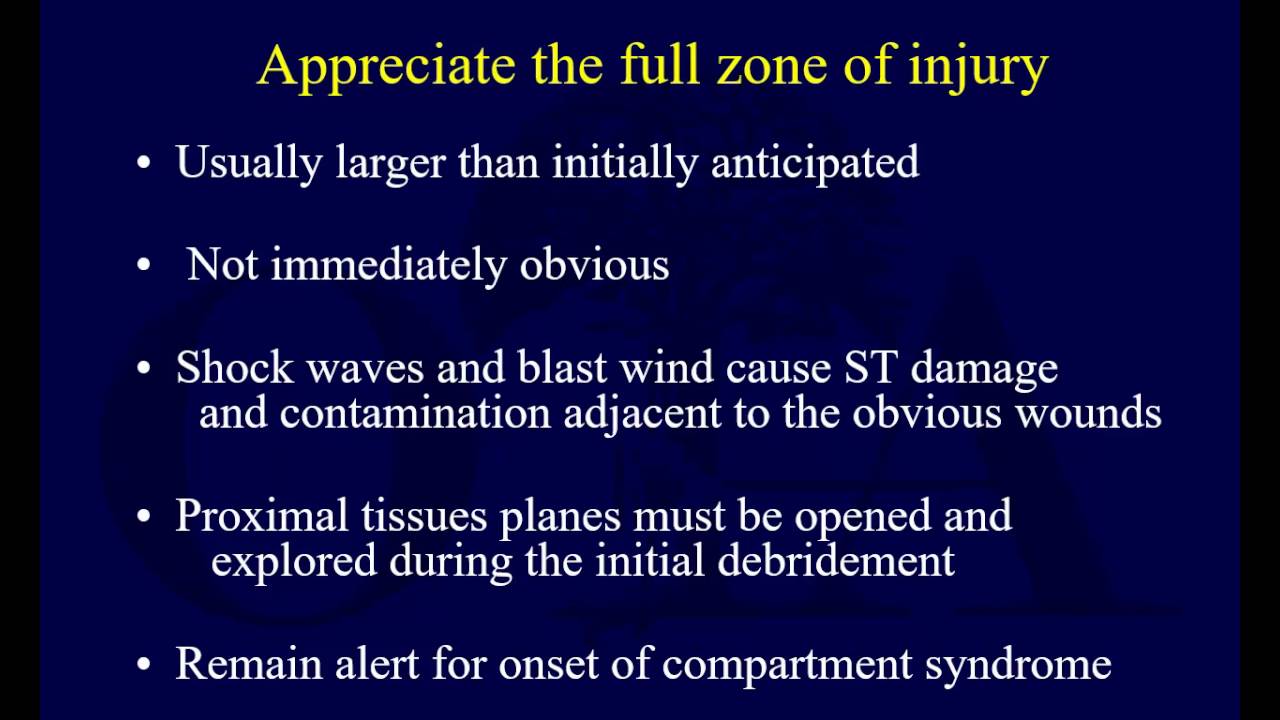 Orthopaedic blast injuries - Treatment principles (OTA lecture series IV D0d)