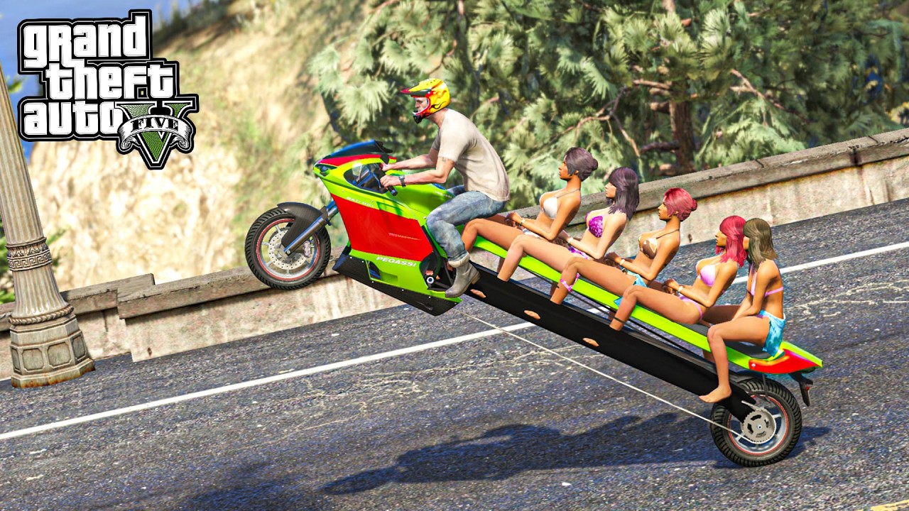 มอไซค์ที่ยาวที่สุดในโลก ช่างอั๋นโมดิฟาย GTA V Mods