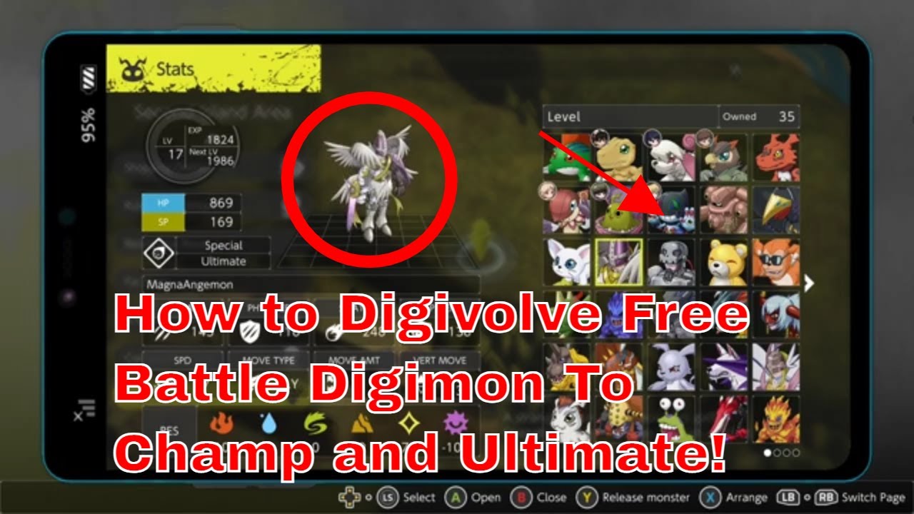 Digimon Survive Enlightenment Slabs! How to Evolve Free Battle Digimon! Champion and Ultimate!