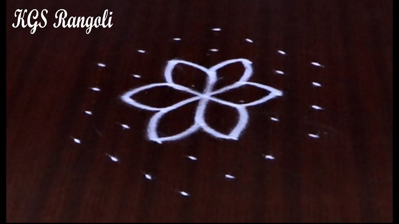 Easy Kolam with 7x4 Dots | New Rangoli designs | Make Rangoli | Kolam | KGS Rangoli | KGS Rangoli