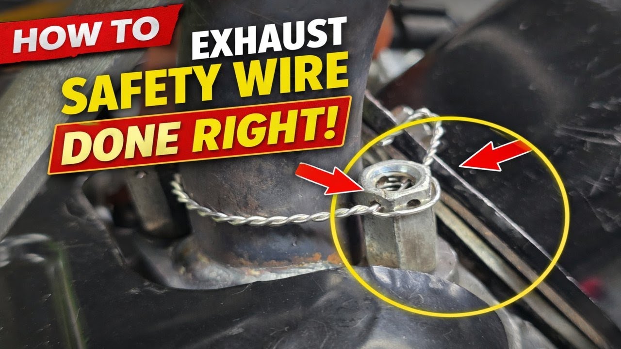 How to Safety Wire an Lo206 Kart Exhaust!