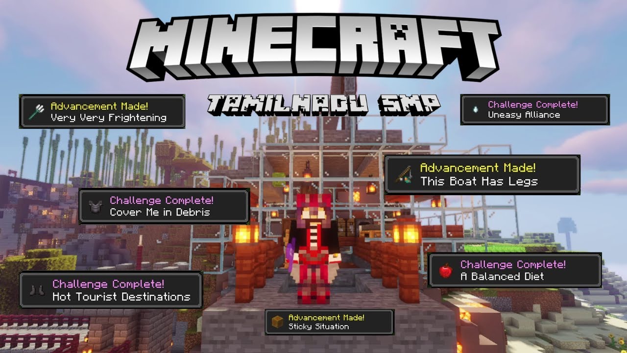 Getting all Achievements in Minecraft is tough || Tamilnadu SMP || Minecraft || Tamil LAN Gaming