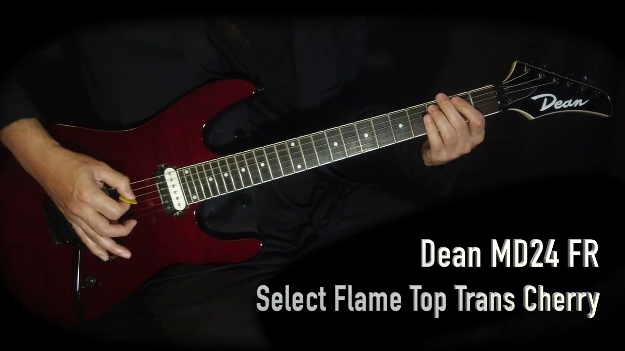 Dean MD24 FR Select Flame Top Trans Cherry