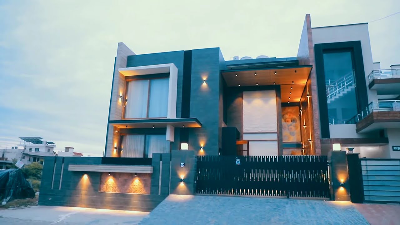 Luxury 14 Marla House Designed By THE UNIQUE DESIGNER'S In KURUKSHETRA Sector - 8 With Swimming Pool