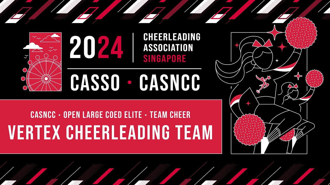 Vertex Cheerleading Team   CASNCC 2024   Team Cheer  Open Large Coed Elite