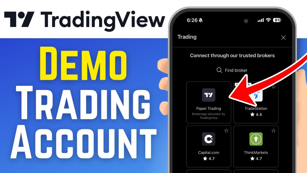 How to Make A Demo Account on TradingView | TradingView Mobile Paper Trading