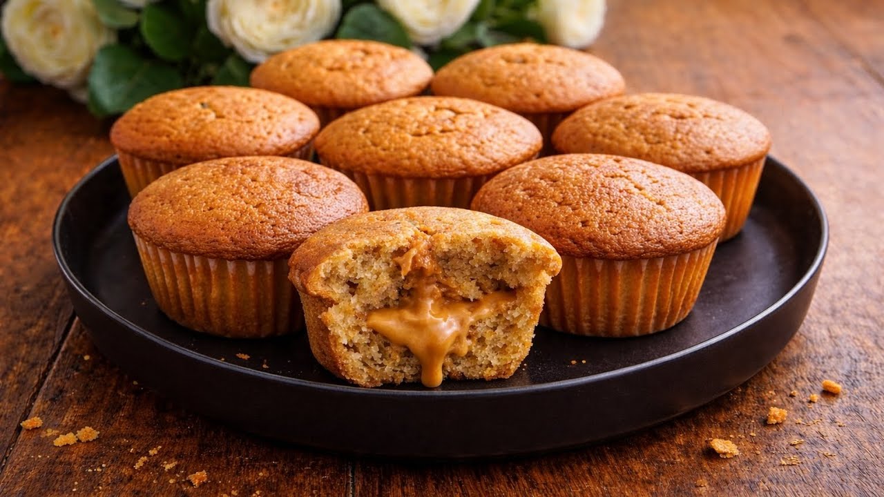 Peanut Butter Cappuccino Muffins 🥜| So Soft, They’re Gone in 5 Minutes 😋