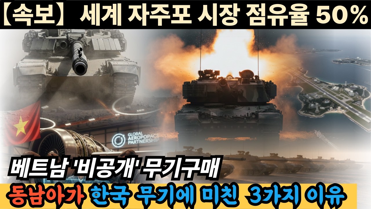 세계 자주포 시장 점유율 50% 베트남 비공개 무기구매. 동남아가 한국 무기에 미친 3가지 이유.#해외감동사연#한국감동#한국이야기#한국자부심 #국뽕채널 #대한민국만세 #K자부심