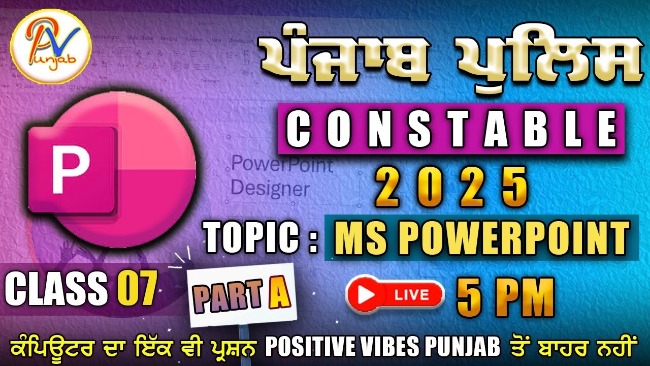Class-07- MS-PowerPoint (Part-A)-Theory + Practical +MCQs