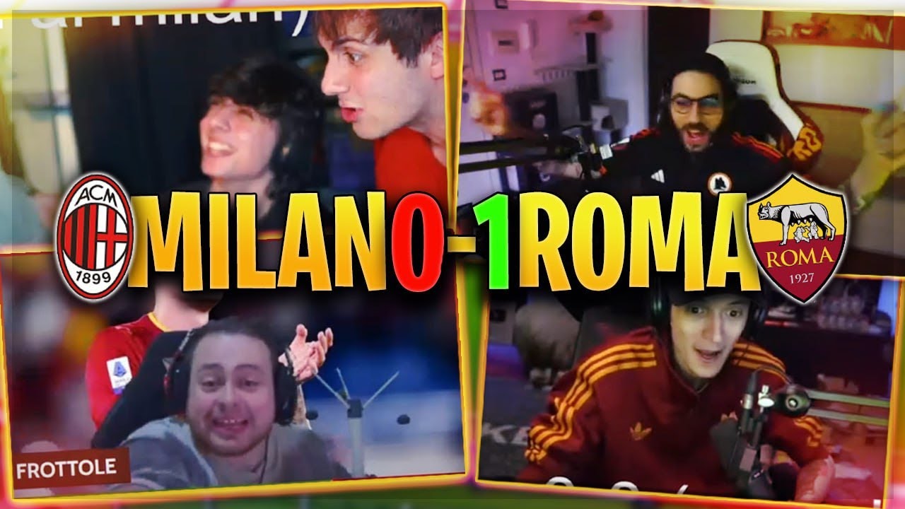 REACTION A MILAN - ROMA CON OSPITE SPECIALE | EUROPA LEAGUE w/@ZanoXVII @FazzRewind @ManuuXO