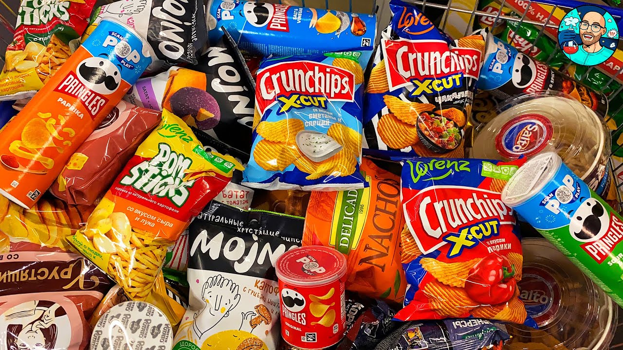 A Lot of Chips and Candy 2024 #3 Lay's, Pringles, Crunchips, ХрусTeam, Cheetos, Salto, Pom Sicks