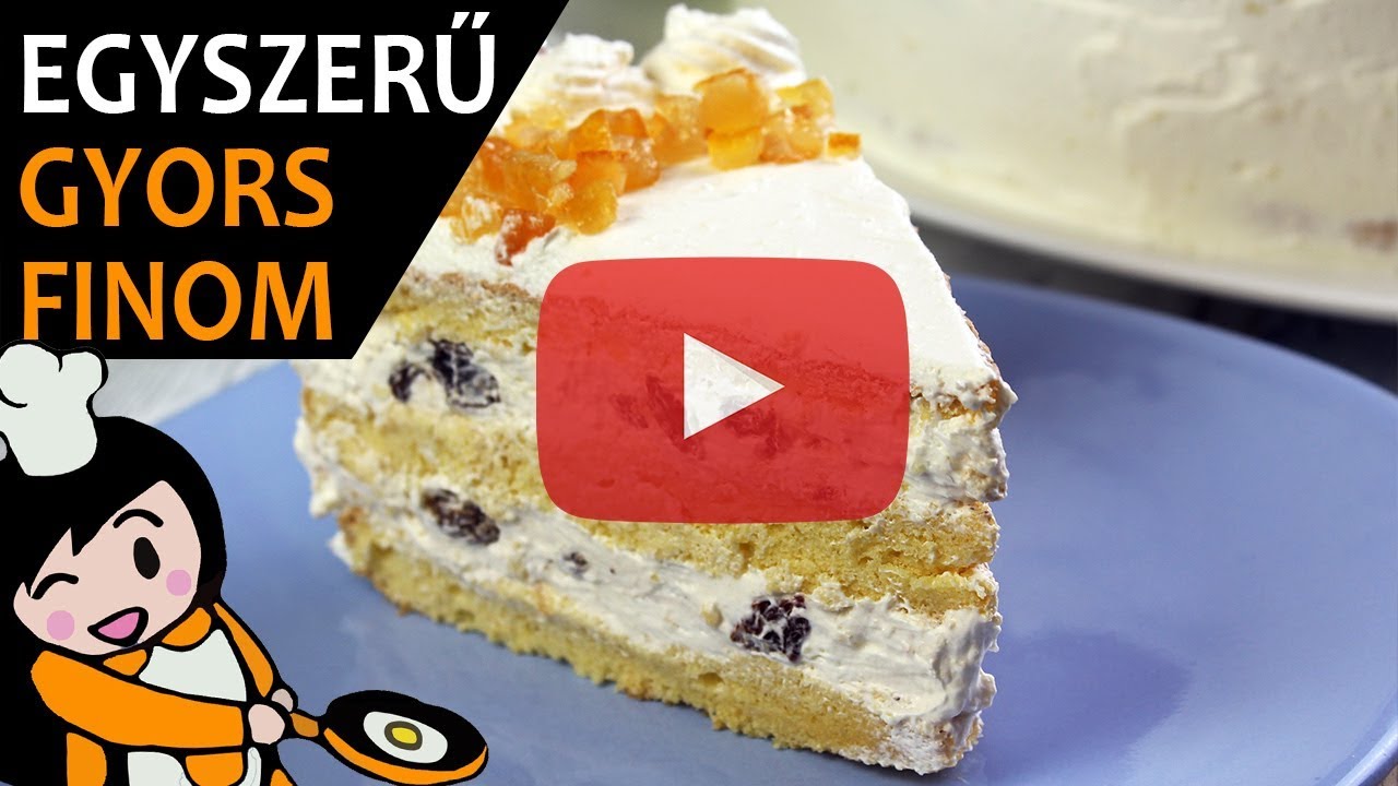 Oroszkr&eacute;mtorta - Recept Vide&oacute;k