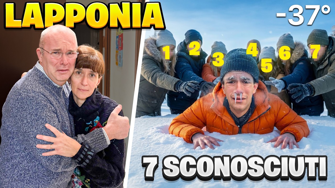 ADDIO PAPÀ e MAMMA.. SCAPPO con 7 SCONOSCIUTI in LAPPONIA a -37 GRADI! *VIAGGIO ASSURDO*