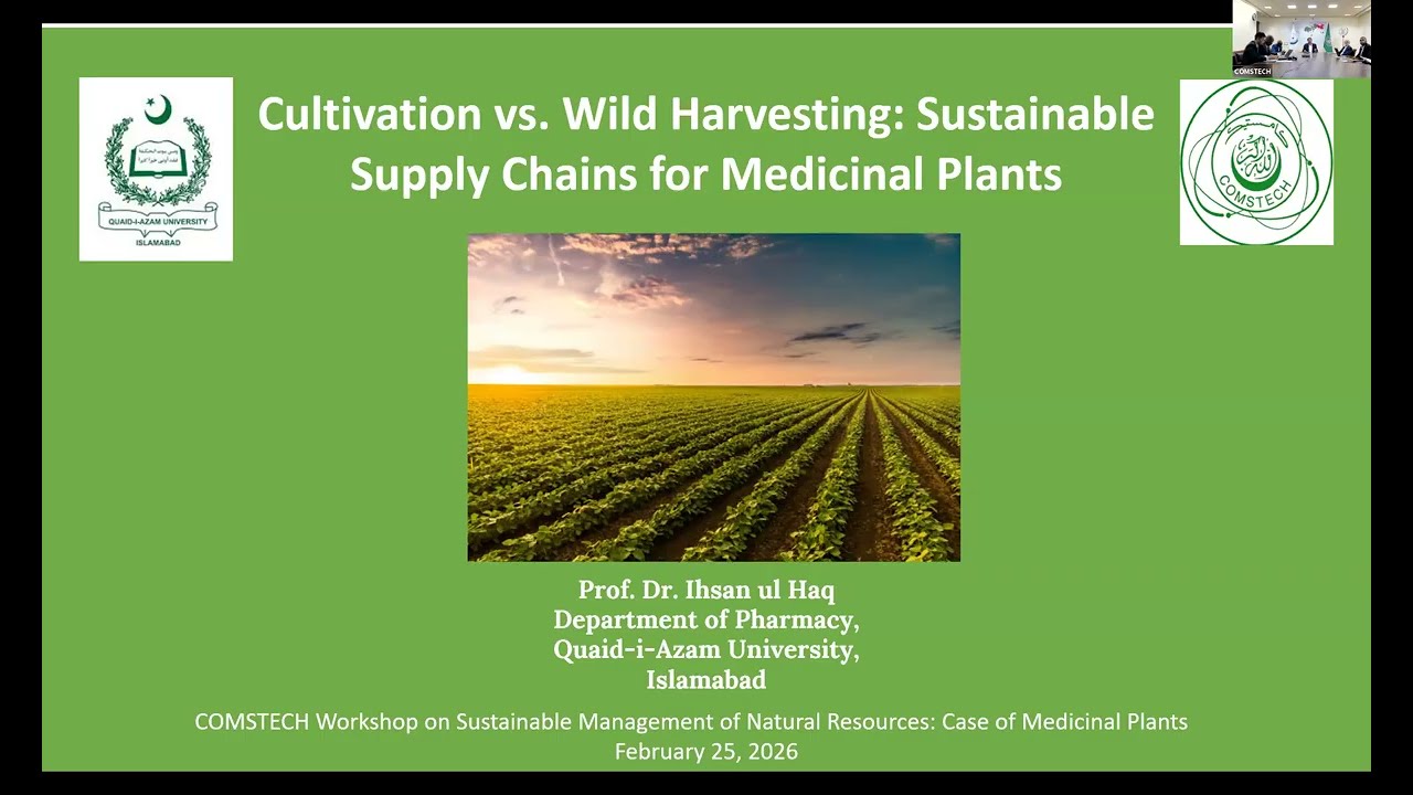 Sustainable management of Natural Resources The Case of Medicinal Plants Feb 25, 2026