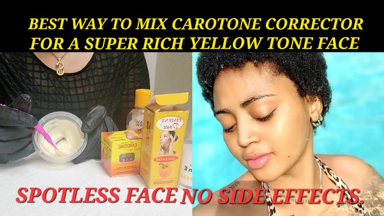 Лучший способ смешать Carotone BSC для получения насыщенного желтоватого оттенка лица.