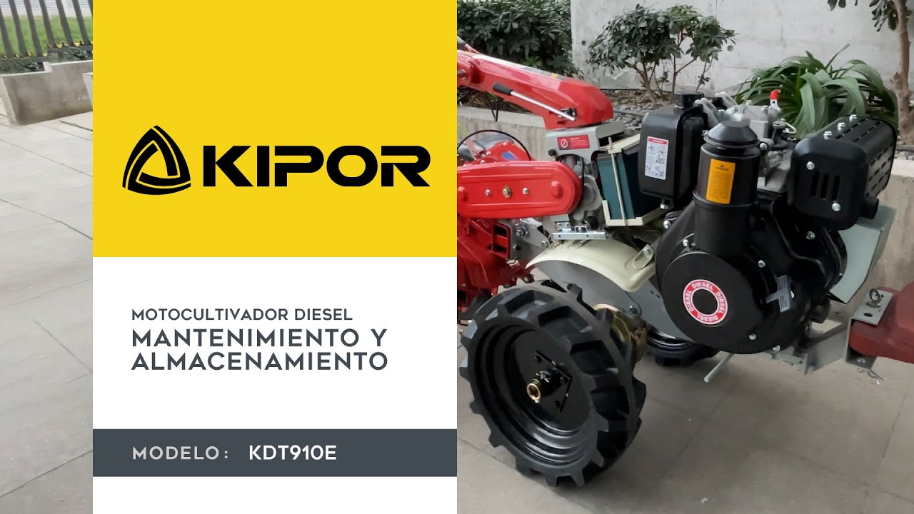 Mantenimiento Motocultivador KIPOR KDT910E