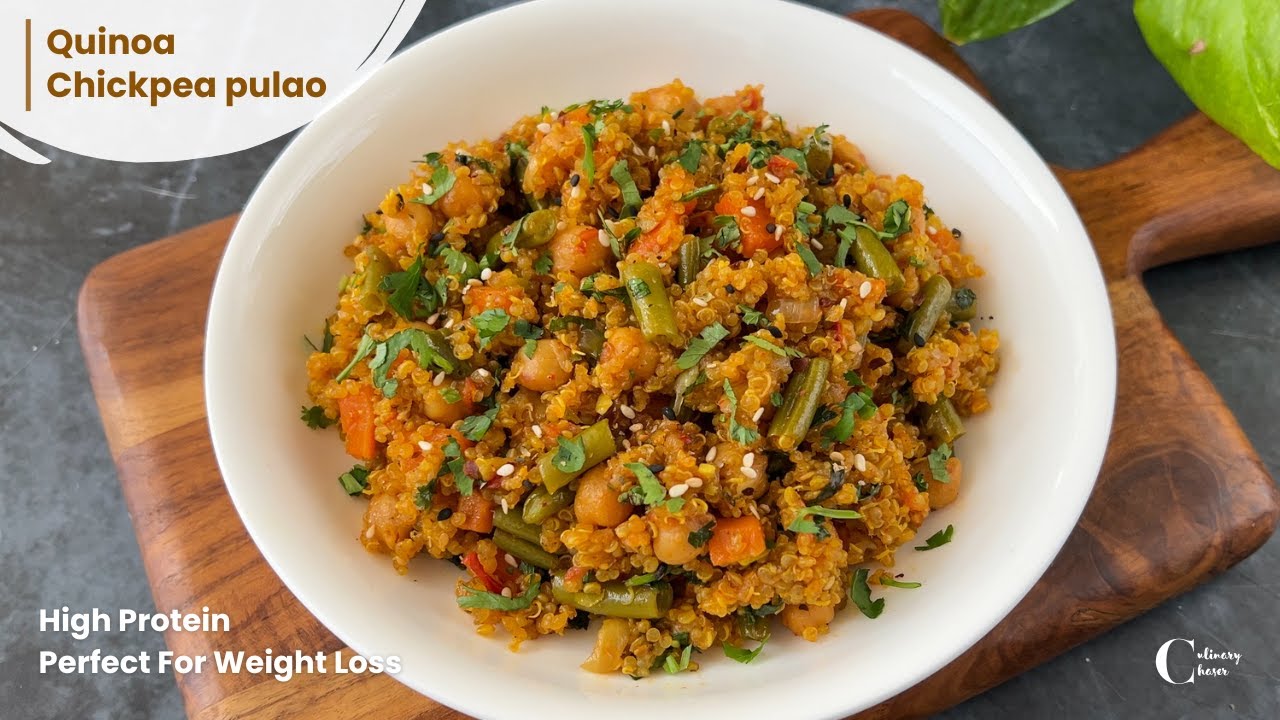One pot Quinoa Pulao | Quinoa Recipe | Healthy Quinoa Khichdi | Weight Loss Recipe | Culinarychaser