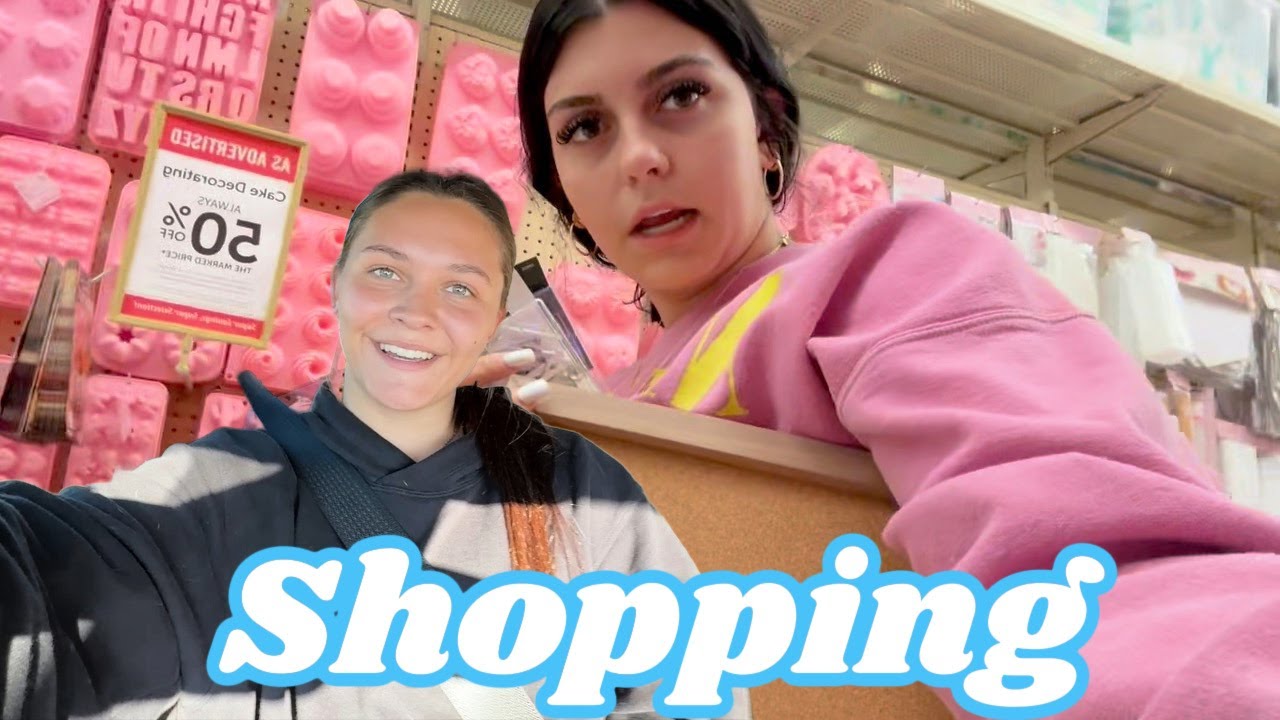 Shopping With Ellie and DIY! Shopping and Baking With Emma!