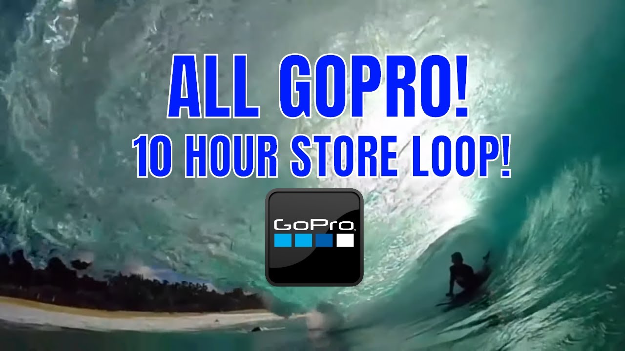 ALL GOPRO: 10 HOUR STORE LOOP SURFING BODYBOARDING AND SHOREBREAK🌊