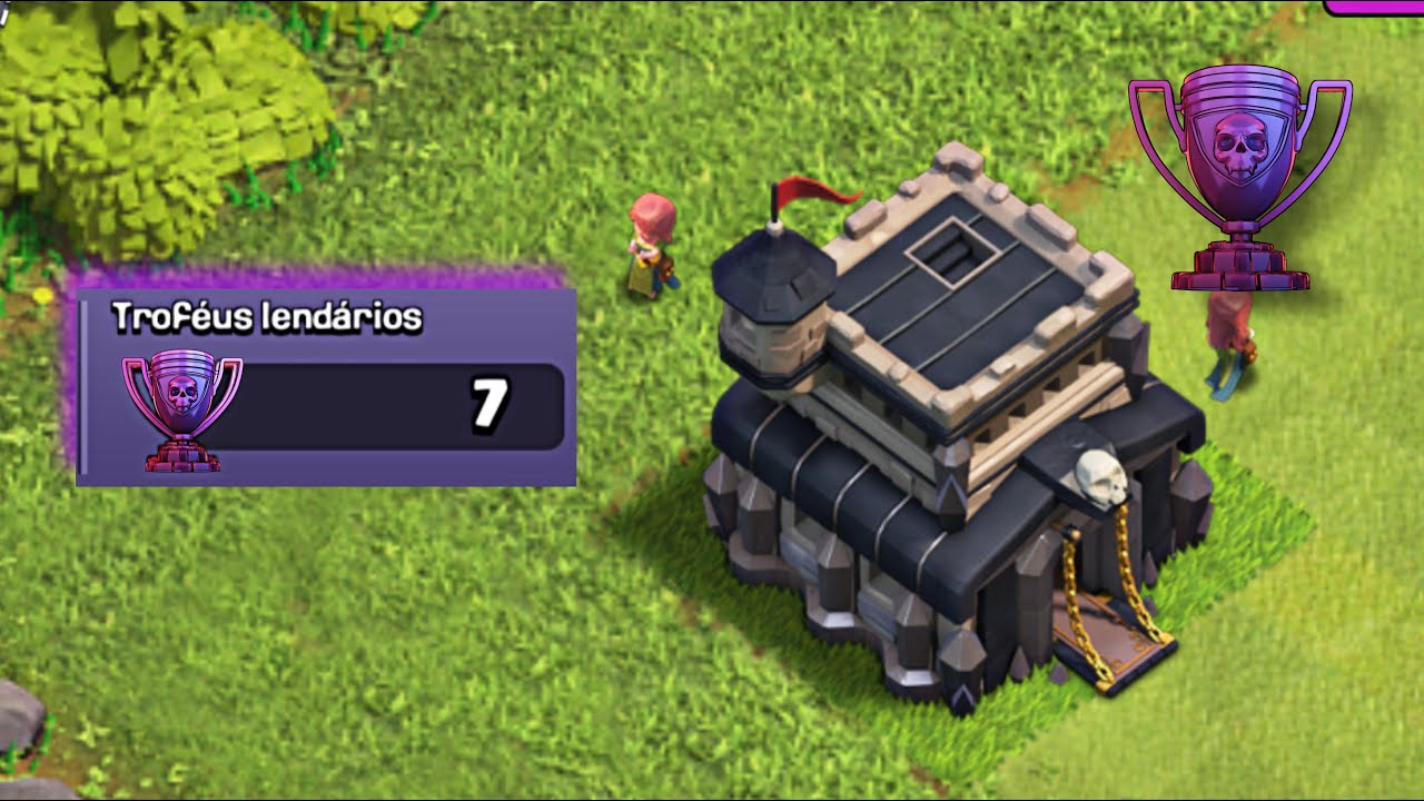 Como Ganhar Troféus Lendários Com o Cv Abaixo do 14(Clash Of Clans)
